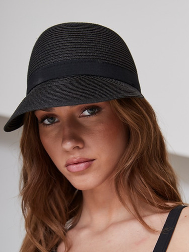 Visera Gorra Sombrero Mujer Rafia Playa