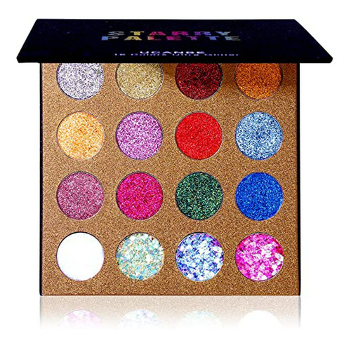 Paleta De Sombras Brillantes Profesional