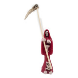 Figura Santa Muerte Pequeña 10 Cm Curada Preparada + Libro