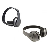 Fone De Ouvido Bluetooth Sem Fio Headphone Inova Cor Chumbo Com Preto