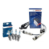 Kit Cables Y Bujias Bosch Vw Bora / Golf 2.0 8v