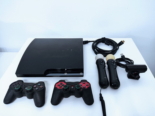 Sony Playstation 3 Slim 120gb Standard + Ps Move + Juegos