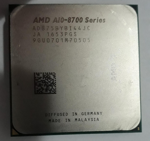 Processador Amd Pro A10-8750b Fm2+ 65w Cpu Ad875bybi44jc.