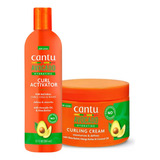 Pack Activador Y Crema De Peinar Para Rulos Avocado Cantu