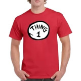 Camisetas Estampadas X2 Novios Parejas Amor Thing 1  Thing 2