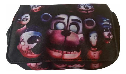 Estuche Escolar Five Night At Freddy Fnaf 3 Compartimientos