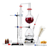 Cristalería Kit De Destilacion Laboratorio 2000ml 28acces