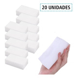 Kit 20 Esponjas Magica Limpa Parede Tira E Remove Manchas