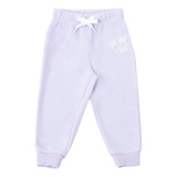 Pantalón De Buzo Bebe Polar Color Lila Corona