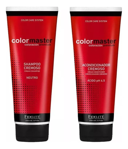 Set Shampoo + Acondicionador  230ml - Colormaster Fidelite