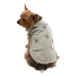 Capa Abrigo Calientito Trendy Gris P/perro Talla 6 Pet Pals