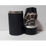 Set De Latas Con Mate De Pvc Con Bombilla Incluida Exclusivo