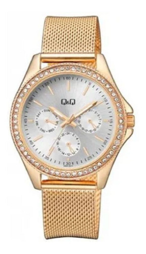Reloj Para Mujer Q&q Fashion Ce01j011y Oro Rosa