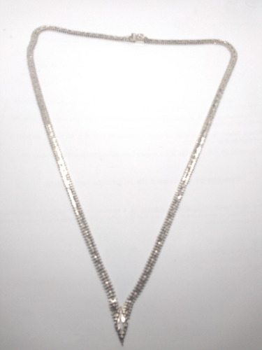 Cadena De Plata 925 Tejido Boleado Hecho En Mexico Años 80's