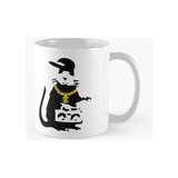 Taza Rata Gángster De Banksy Calidad Premium