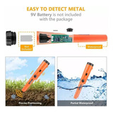Detector De Metal Puntero Gp Portátil Buscador Tesoro Color Naranja