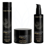 Kit 3 Aneethun Absolute Oil  Shampoo Mascara Finalizador 