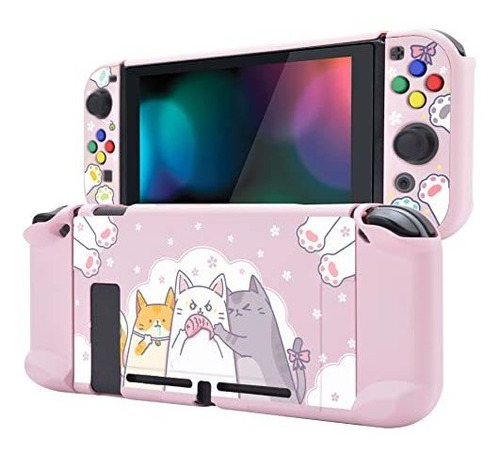 Carcasa Protectora Para Nintendo Switch Gatitos Hambrientos