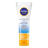 Protector Facial Nivea Sun Control De Brillo Tono Medio 50ml