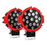 Pack X2 Foco Faro Neblineros Led 51w Spot 4x4 