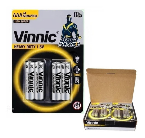 Pack X48 Pilas Triple Aaa Carbon Clasicas Original Vinnic