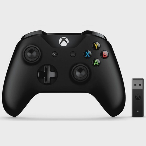 Controle Xbox One Com Adaptador Para Pc Original Preto