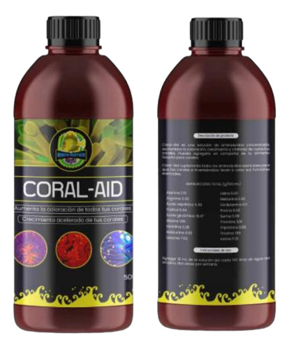 Master Aquatics Coral Aid 500ml Aminoácidos Para Corales 