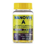 Nanovin A Hair 60 Dias Vitamin Complex Suplemento Biotina X3