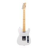 Guitarra Electrica Logan Blanca Tipo Telecaster 