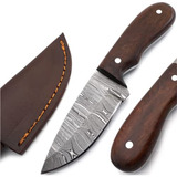 Warivo Knife - Cuchillo De Piel De Damasco - Cuchillo De Caz