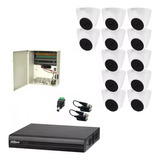 Kit Cctv 12  Camaras Dahua  Domo 1080p Dvr De 16 Ch 