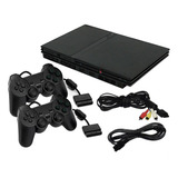 Sony Playstation 2 Slim + 2 Controles + Memory Card E Sem Leitor