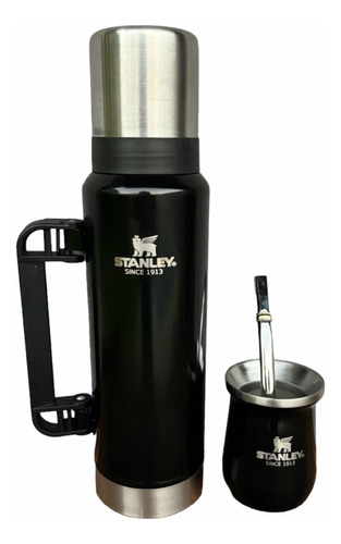 Set Matero Kit Tipo Stan Ley Termo 1.3l + Mate + Bombilla