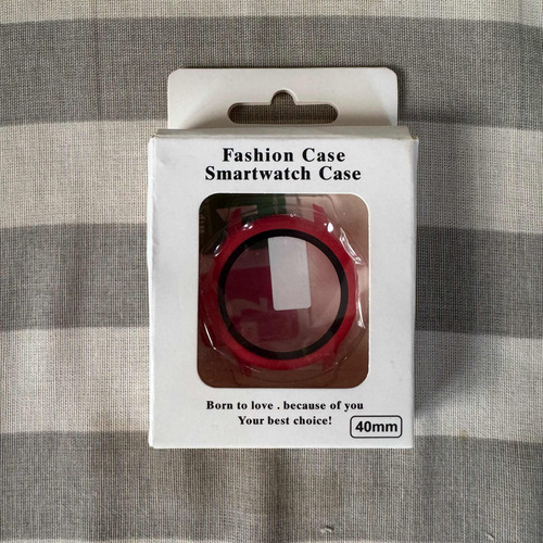 Case Protector Smartwatch Samsung Active 2 Rojo Gris