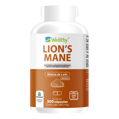 Suplemento En Cápsula Wellthy Melena De Leon X 195g | Envío gratis