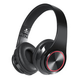 Audífono Inalámbrico Diadema B39 Bluetooth 5.0 Con Luz Fm Tf Color Negro