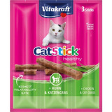 Vitakraft Gatos Stick Sabor Pollo Y Pasto De Trigo 3 Stick