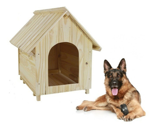 Casa De Cachorro De Madeira Pinus Pet Número 8 E G Mais Dog