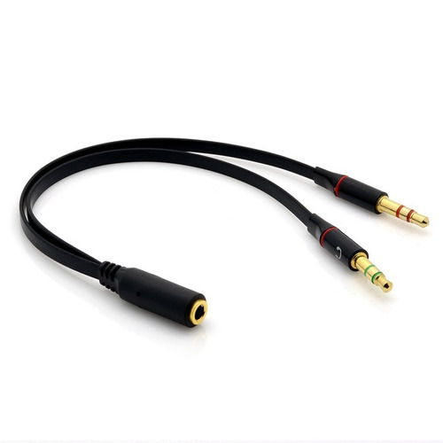 Pack X10 Cable Adaptador 3.5mm Para Audifonos Con Micrófono