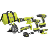 Kit De Herramientas Eléctricas Ryobi De 18 V, Inalámbricas