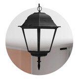 Lampara Colgante Led Farol 4 Caras Cadena Nichole Exterior