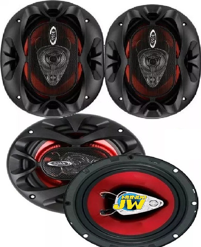 Combo 4 Parlantes Boss Ch 6930 6x9 400 W + 5520 De 5.25 O 5