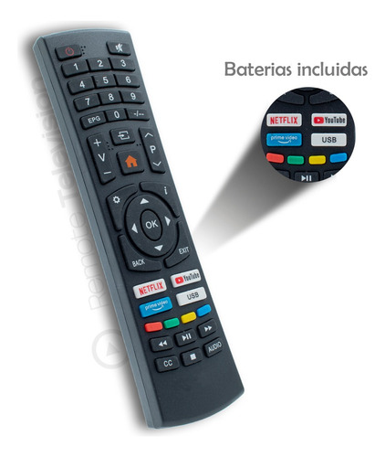Control Remoto Sansui Smart Tv Smx50n1unf Nuevo