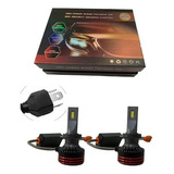 Kit Luces Ampolleta H4 Led Csp M8 140w 32000lm Real + Cambus