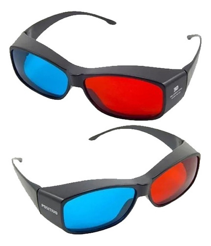 Óculos 3d Ultra Resistente Ótima Qualidade Red Cyan