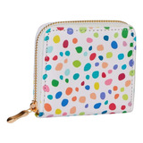 864-21 Monedero Dama Mujer Lunares Multicolor