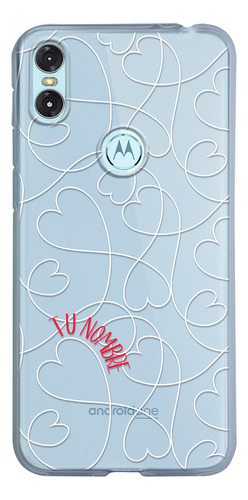 Funda Para Motorola Para Mujer Corazones Love Con Tu Nombre