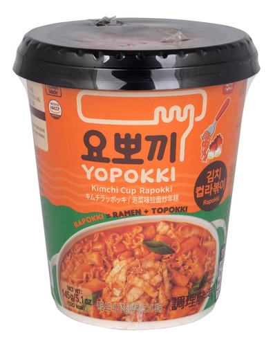 Topokki Con Fideos Sabor Kimchi, Yopokki, 145 G