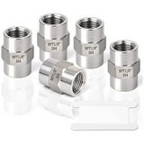 5pcs Forging Of 304 Stainless Steel Pipe Fitting, Coupl...