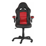 Silla Pc Escritorio Gerente Negra Con Rojo Silla Ejecutiva